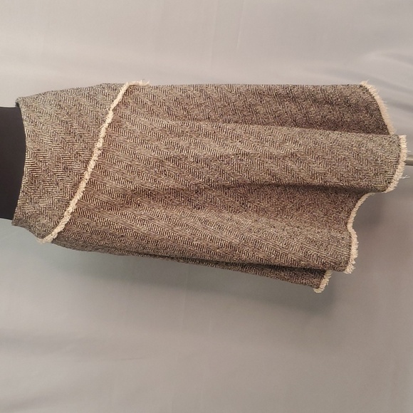 DKNY VTG Tweed Wool Asymetrical Skirt Size 12 - Picture 5 of 13